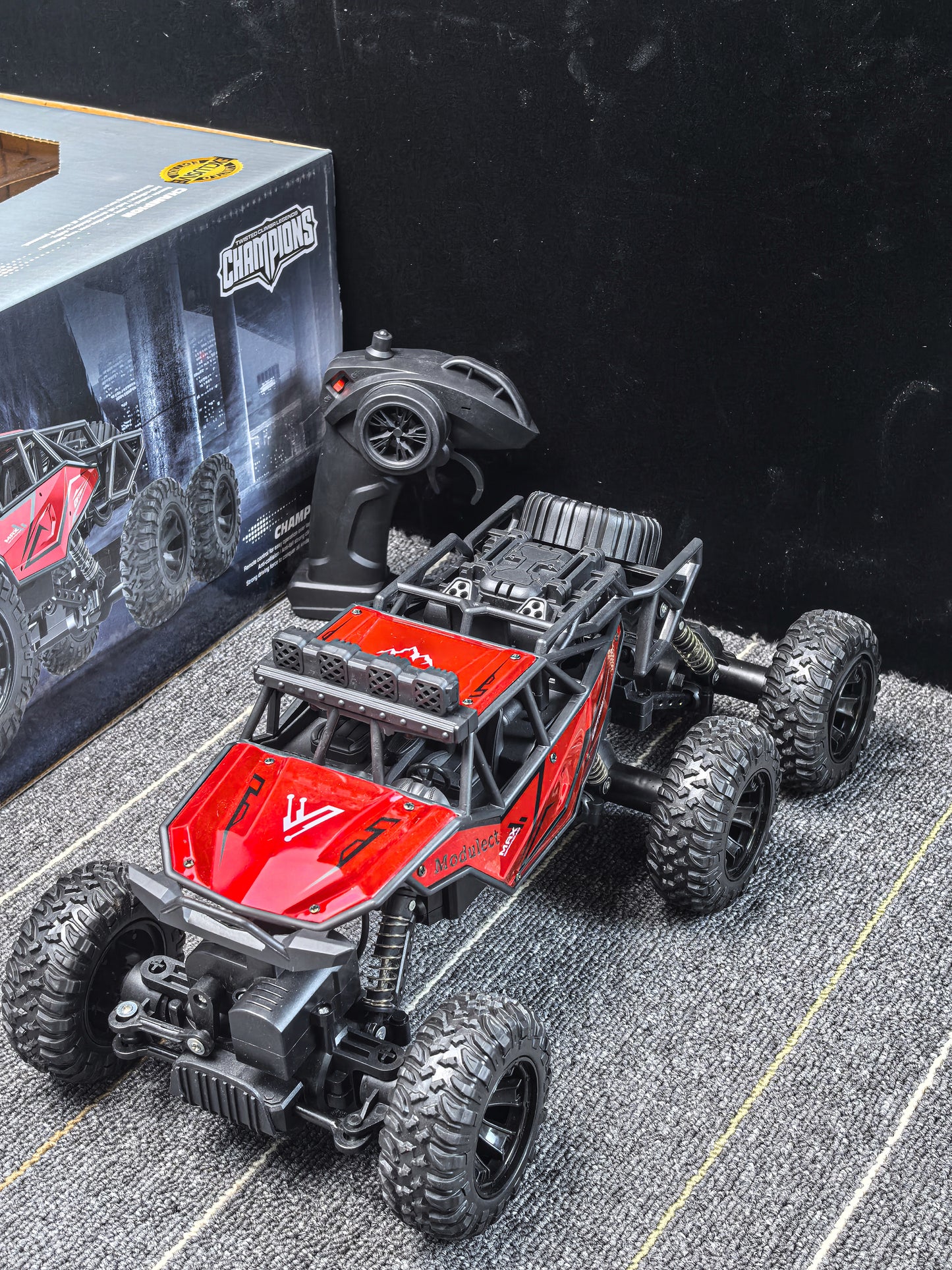 Modulect RC Cars for Adults Fast 40+MPH 1:14 Waterproof Off-Road RC Truck 4WD All Terrain High-Speed Remote Control Car Toy Gifts for Kids Boys, 2 Batteries