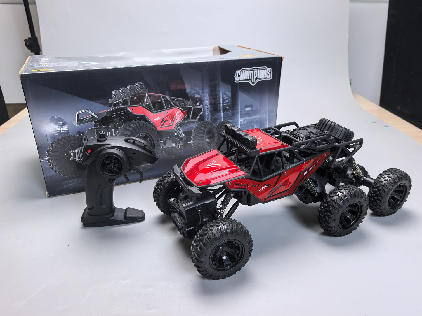 Modulect RC Cars for Adults Fast 40+MPH 1:14 Waterproof Off-Road RC Truck 4WD All Terrain High-Speed Remote Control Car Toy Gifts for Kids Boys, 2 Batteries