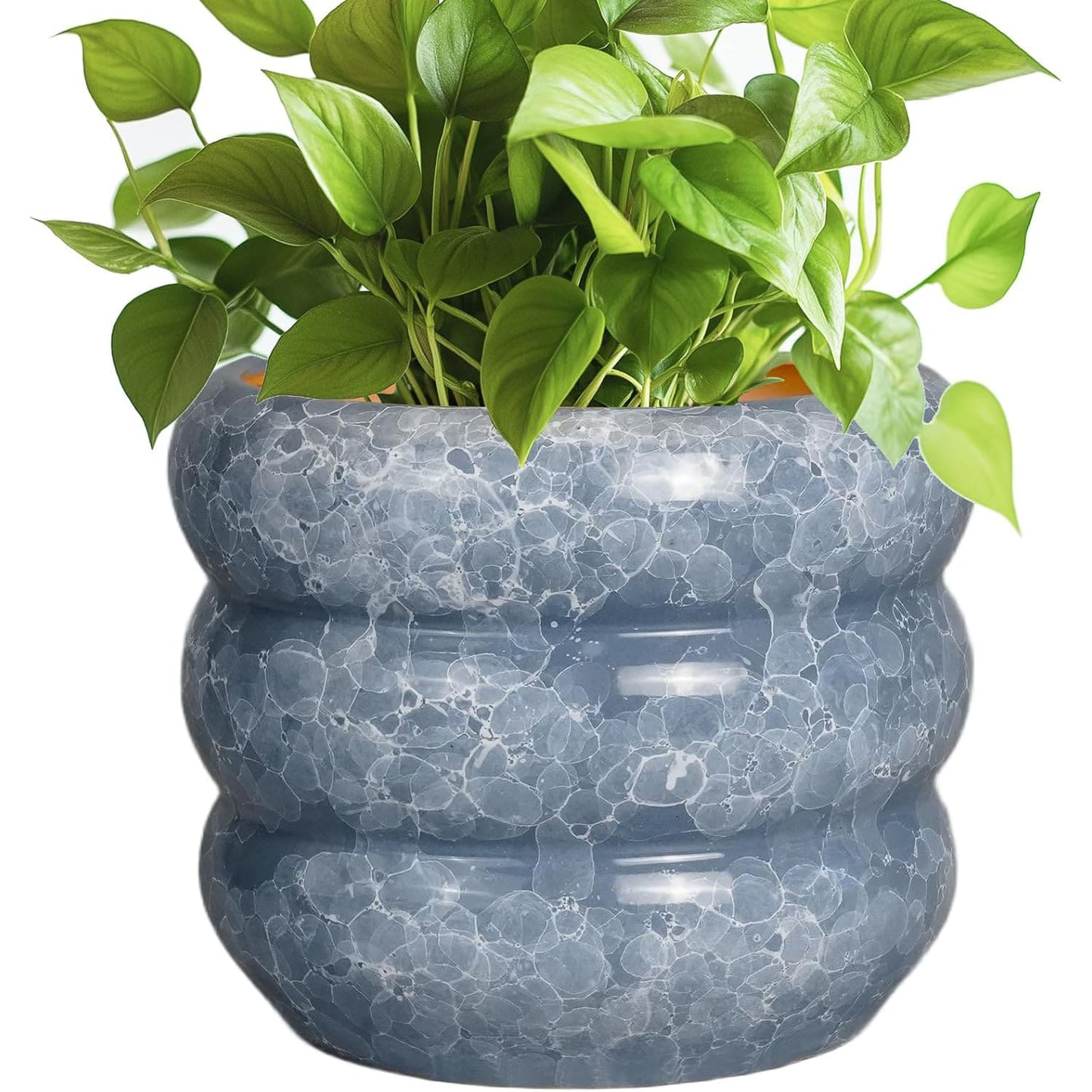 Pottery for Plants 8/10/13 Inch - Indoor Plant Pot with Drainage Hole Planter for Outdoor Plants Modern Flower Pot Round Planter for House Home Decor Living Room
